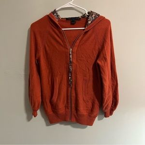 100% CASHMERE MARC JACOBS ZIP UP